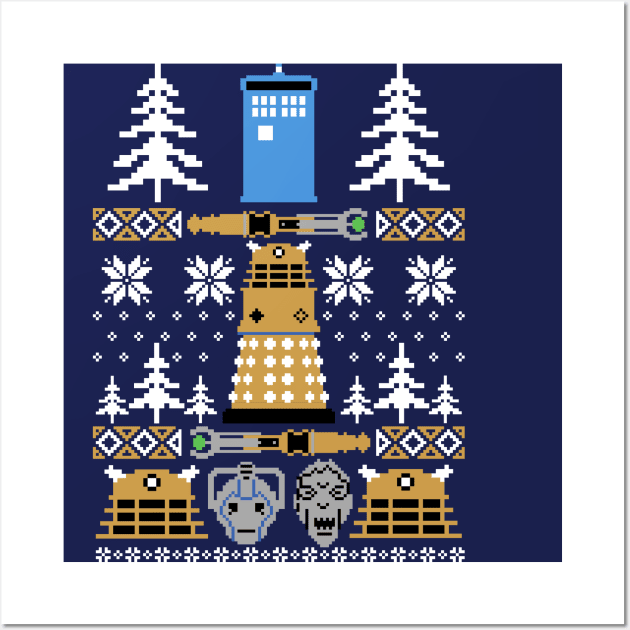 Doctor Who Ugly Sweater Wall Art by APSketches